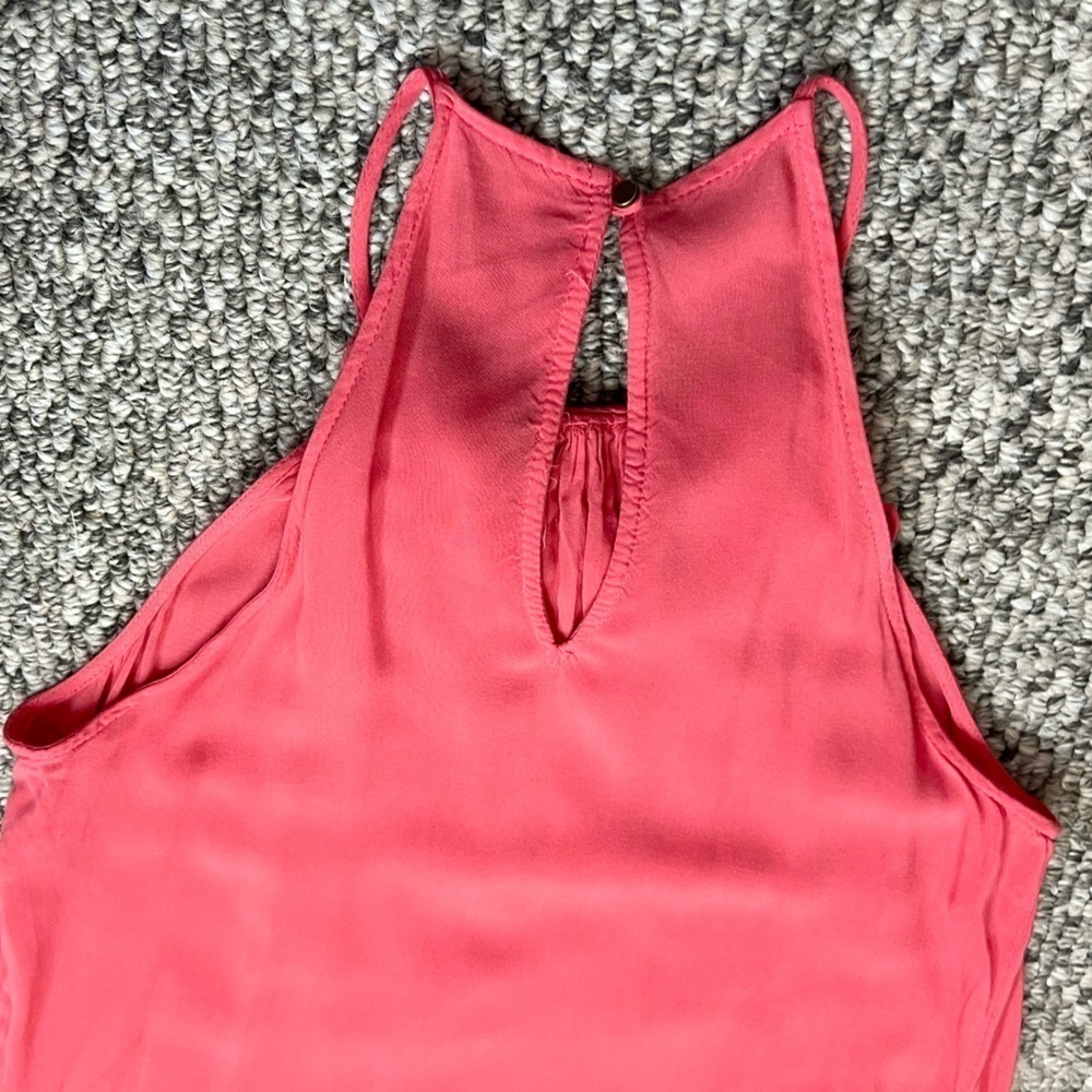 Zara beaded fringed watermelon pink midi maxi dress S - Picture 5 of 11